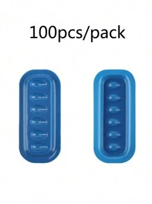 100 件装睫毛胶支架托盘睫毛延长胶支架垫条形塑料垫片调色板睫毛艺术家配件 - 彩色 - 查看 10