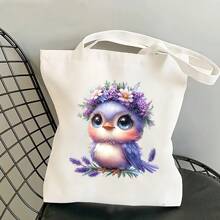 Parche de vinilo termoadhesivo morado con diseño de pájaro y flores, de estilo elegante - Decal DIY para planchar en camisetas, jeans, sudaderas y talla grande - Multicolor - Ver 6