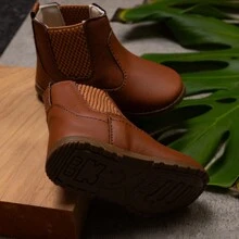 Botina Infantil Bebê Jequinha com Elástico Calce Fácil Sapatinho Antiderrapante Country Farmfun