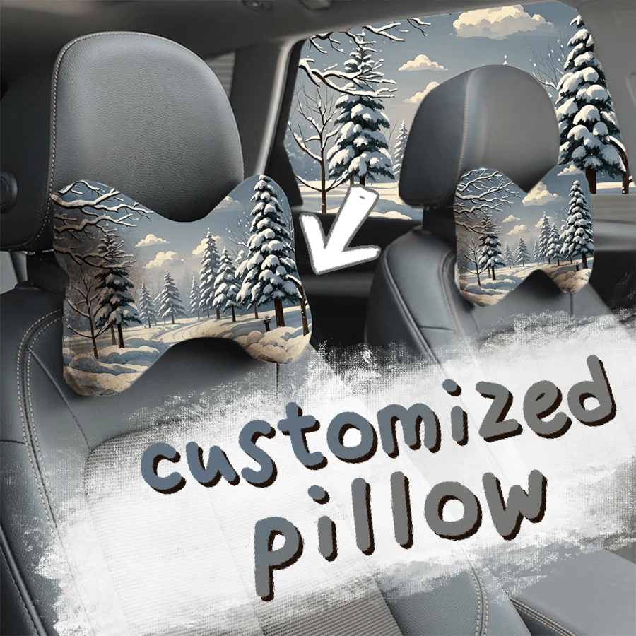个性定制汽车枕头，量身定制属于您自己的专属枕头，非常适合万圣节，感恩节和圣诞节作为完美的圣诞礼物 - 上傳圖片客製化抱枕 - 查看 1
