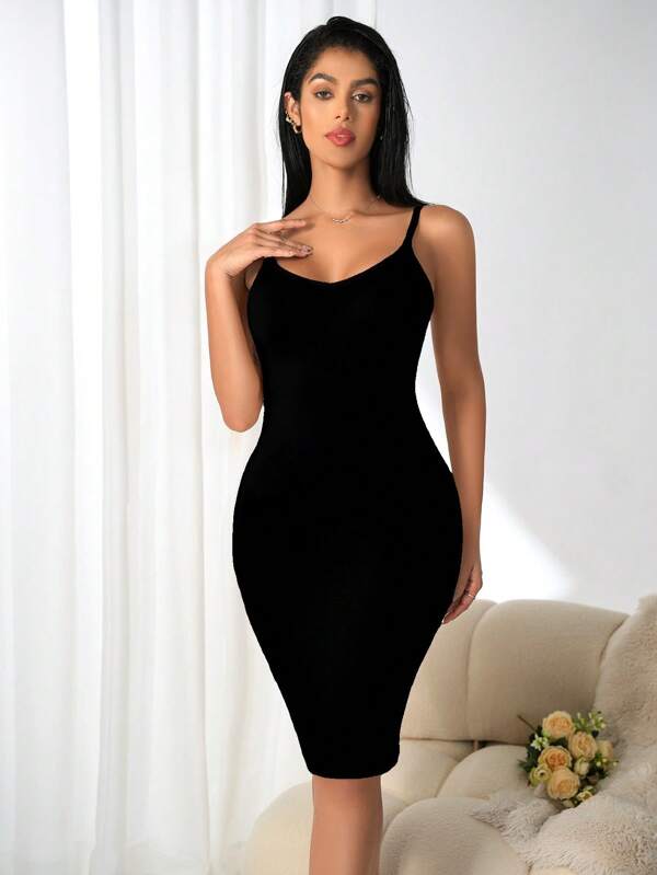 Shaping Bottoming Women's Dress Sexy Bottoming Dress Bodycon One-Piece Dress Female (Micro Shaping)