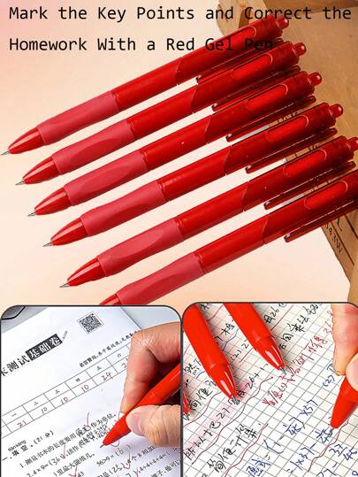 Red Teachers Grading Pen For Marking Student Assignments Back To School