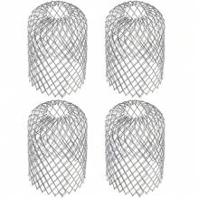 4pcs Gutter Filters, Gutter Cover Sheet Metal Gutter Screen Gutter Protection Metal Gutter Guard For Home, Eaves, Ditch, Sewer - Silver - View 1