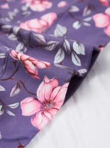 5 chiếc quần lót nữ cỡ lớn họa tiết hoa sen thanh lịch và thoải mái, quần lót tam giác cực rộng - Nhiều màu - Xem 8