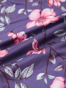 5 chiếc quần lót nữ cỡ lớn họa tiết hoa sen thanh lịch và thoải mái, quần lót tam giác cực rộng - Nhiều màu - Xem 7