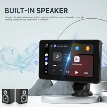 Portable Car Radio Wireless Apple Carplay Android Auto, 7 Inch Touchscreen Car Play Screen With Bluetooth GPS Airplay Mirror Link FM Transmitter AUX + AHD Led Backup Rearview Camera - 7 Inch - View 7