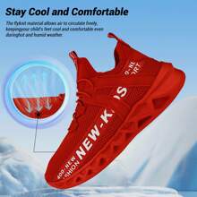Kids' Running Shoes, Breathable Sport Shoes, Sneakers For Girls And Boys, Athletic Shoes For Children