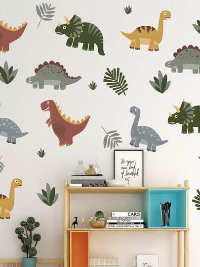 Cartoon Animal Dinosaur Tiger Unicorn Wall Stickers, Self-Adhesive PVC Wall Decals For Home Decor