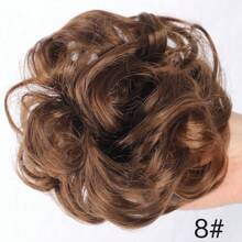 Large Messy Bun Hair Piece Wavy Curly Scrunchies Synthetic Chignon Ponytail Hair Extensions Thick Updo Hairpieces For Women - Multicolor - View 23