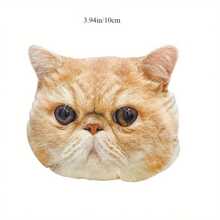 1pc Customized 3D Printed Face Design Throw Pillow, Personalized Photo Cushion, Made Of Soft Plush Polyester Fabric, Unique Couples Gift, Suitable For Sofa, Living Room, Car, Bedroom - Double-Sided Printing, Zipper Closure
