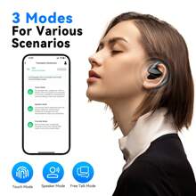 Language Translator Earbuds Supports 150 Language Online Real Time Voice Translator Device, Supports Music, Phone, And Regular Headphone Functions - 黑色 - 查看 3