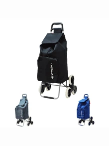 尺寸：99 x 24 x 32 厘米，高度：99 厘米，最大承重：50 公斤，保温口袋购物手推车，经久耐用，品质优良，软轮设计，采用优质牛津布面料，多种颜色可选 - 寶藍色 - 查看 2