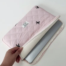 VALUEWIN Laptop Sleeve Tablet Bag Compatible With MacBook In 13 Inch Laptop Carrying Case Bag For & IPad Cute Puffer Laptop Sleeve Tablet Cover Bag For Girls/Student Notebook Protective Cover Tablet Sleeve Bags