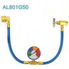 R134a Refrigerante Open Valve Charging Pipe Freon R134a Air Conditioning Recharge Hose Car Air Conditioner Tools - Blue - View 9