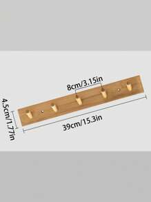 1pc No Drill Wall Mounted Hanger Hook For Bedroom, Kitchen, Bathroom, Entryway - Wall Clothes Hook