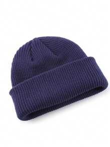 Cappello senza visiera in maglia monocromatico (unisex), cappello lavorato a maglia per la protezione delle orecchie, personalizzabile con logo, adatto per l'autunno e l'inverno
