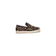 Steve Madden Paxtyn Slip-On Chain Loafers Leopard Bit Espadrille Smoking Slipper - Brown - View 3
