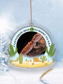 个性化木制宠物纪念装饰品可定制照片圣诞装饰，带有宠物的名字和纪念信息，是狗、猫和其他可爱动物的完美纪念纪念品，是宠物爱好者独特的节日礼物，用贴心的定制装饰品纪念珍爱的宠物 - 彩色 - 查看 8