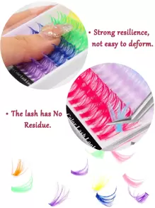 Winky Beauty 120 piezas de extensiones de pestañas individuales D Curl de 40D con diseño de moneda de oro navideña, de aspecto natural y suave, adecuadas para todo tipo de miradas, de longitud mixta de 14-16mm, accesorios para artistas del maquillaje y herramientas de maquillaje para Halloween