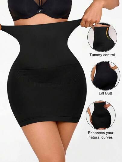 Spódnica mini z wysokim stanem i wyszczuplająca Bodycon dla kobiet