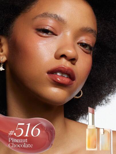 JOOCYEE Glazed Rouge 516 Pistachio Color, Smooth & Creamy, Nourishing & Plumping, Long-Lasting Non-Transferring Lipstick