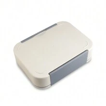 1 个塑料 3 格便当盒 - 彩色 - 查看 5