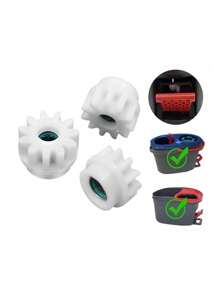 1/2pcs Microfiber Mop Gear Replacement Parts Suitable For Mop Bucket, O-Cedar EasyWring RinseClean Accessories - White - View 8