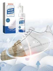jakehoe 1/2/3pcs White Shoe Foam Cleaner, Multi-Function Stain Remover For Yellowed Shoes, Portable Shoe Care Cleaning & Deodorizing, Includes Christmas Decoration As Gift (Random Style) - Multicolor - View 3