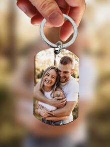 1 Stück personalisierter Foto-Schlüsselanhänger, individuell eingravierter Text-Schlüsselanhänger, individuelle farbige Foto-Militärmarken, individuelle Hundenäpfe mit Foto, individuell gravierter Edelstahl-Schlüsselanhänger, graviert, Edelstahl, farbig, niedlich, süß, lustig, kawaii, Y2K, stylisch, unisex, lässig, individuell, personalisiert, einzigartig, angepasst, ideales Geschenk für ihn, ideales Geschenk für sie, sie, Freund, Freundin, Familie, Freunde, Reisezubehör, Reisezubehör