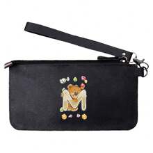 Carteiras de couro portáteis versáteis de grande capacidade porta-cartões de crédito bolsa de mão bolsa de celular com zíper celular multicamadas carteiras de celular femininas masculinas organizador de pacotes suprimentos para dormitório escolar e bolsa de volta às aulas