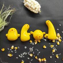 4pcs Creative Cartoon Cute Duck Resin Fridge Magnets, Decorative Magnets For Office, Kitchen, Whiteboard, Storage Cabinet, Dishwasher, Cute Home Decor, Children's Day Gift, Valentine's Day Gift, Friend/Family Gift, Fridge Decor, Small Decorative Item, Kitchen Decor Collection, Home Decor, Room Decor, Birthday Gift, Surprise Gift - Multicolor - View 1