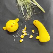 4pcs Creative Cartoon Cute Duck Resin Fridge Magnets, Decorative Magnets For Office, Kitchen, Whiteboard, Storage Cabinet, Dishwasher, Cute Home Decor, Children's Day Gift, Valentine's Day Gift, Friend/Family Gift, Fridge Decor, Small Decorative Item, Kitchen Decor Collection, Home Decor, Room Decor, Birthday Gift, Surprise Gift - Multicolor - View 4