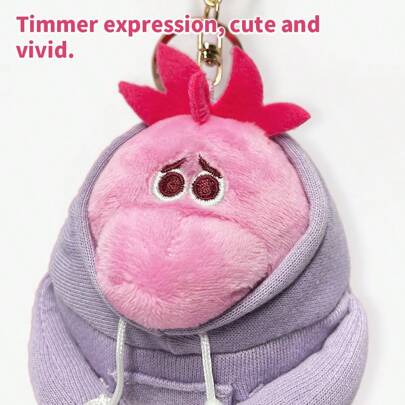 Miniso Serie Disney Intensa-Mente - Llavero de Bochorno, material duradero de PVC con expresión inspirada en Bochorno, perfecto como accesorio de bolso, colgante de mochila y para fans de la animación Disney (1 pieza)