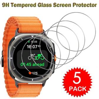 5Pcs Tempered Glass Screen Protector Compatible With Samsung Galaxy Watch Ultra FE Watch7 Watch6 Watch5 Watch4 40mm 44mm Watch5 Pro 45mm Watch6 Classic 43mm 47mm Watch4 Classic 42mm 46mm Glass Film Galaxy Watch Ultra FE 7 6 4 5 Pro Clear Glass Cover Screen Film Gift For Birthday, Family, Friends Watch Screen Protector, Watch Cover, Watch Accessories