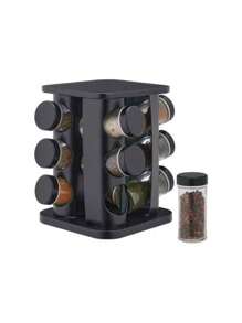 Rotating Spice Rack With 9 And 12 Glass Jars BELAKASA - 12 盆 - 查看 1