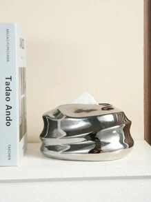 独特的陶瓷纸巾盒架，采用不对称螺旋设计，适用于在餐厅、客厅、浴室、桌面装饰中存放纸巾浴室收纳器浴室装饰秋季装饰返校