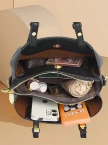 Elisabeth Bag And Backpack Women's Bag New Travel Bag OL Elegant Crossbody Shoulder Bag - 黑色 - 查看 3