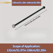 VANLONPRO Stainless Steel No-Drill Connection Type Curtain Rod, Extendable Rod, Curtain Rings, Cabinet Hanging Rod, DIY Adjustable Size Clothesline, Balcony Curtain Rod, Bedroom Curtain Rod, Bathroom Extendable Towel Rack Home Bathroom Decor Fall Decor Bathroom Accessories Back To School