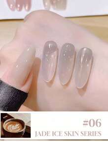 15毫升半透明裸色指甲油，新款流行美甲底色，玉色、果冻色、裸色、冰透明奶茶色，美甲沙龙专用，DIY美甲 - 彩色 - 查看 12