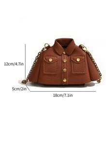 超级迷你包时尚个性化服装形状可爱包多功能配件斜挎包，尽管实用性较低 - A - 查看 3