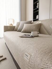 1pc Bohemian Style Sofa Cover - High Quality Polyester, Anti-Slip, Anti-Fouling, Pet Friendly, Suitable For Office, Bedroom, Living Room, Armchair To 3 Seater Sofa, All-Season, Machine Washable.