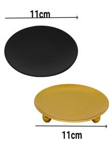 1 pieza Bandeja de almacenamiento de joyería y portavelas, soporte para velas, plato para velas LED y de cera, conos de incienso, spa, bodas, bandeja de almacenamiento de joyería Vuelta al cole