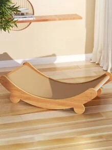 1件木制猫抓板多功能猫睡床可拆卸耐磨猫抓板幼猫磨牙猫玩具