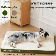 1pc Oxford Fabric Lamb Fleece Double-Sided Dog Mat, Thickened Removable Washable Pet Pad Dog Bed Cat Bed, Waterproof Soft Comfortable Breathable Dirt-Resistant Wear-Resistant, Suitable For Medium And Large Dogs, Highly Attractive Dog Bed Mattress Cat Bed, Universal For Cats And Dogs, Suitable For Small, Medium And Large Cats And Dogs, All Seasons - Multicolor - View 13