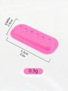 100 件装睫毛胶支架托盘睫毛延长胶支架垫条形塑料垫片调色板睫毛艺术家配件 - 彩色 - 查看 6