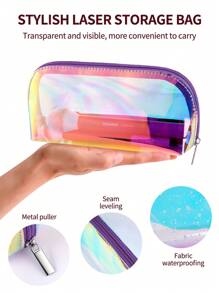 MAANGE 13pcs Professional Soft Long Tube Makeup Brush Set With Colorful Cosmetic Bag,Soft Foundation Brush, Eyeshadow Brush, Eyebrow Brush, Blending Brush,Highlight Brush,Concealer Brush,Makeup Brush For Powder Liquid Cream,For Daily Use And Travel,Makeup Accessories Gifts For Friends ﻿ ﻿ ﻿ - 彩色 - 查看 10