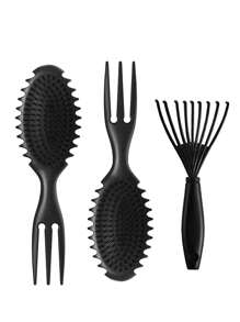 1 cái / 2 cái Lược định hình tóc xoăn, Lược chải tóc xoăn, Dùng để chải và tạo kiểu tóc xoăn cho nam và nữ để giảm kéo - Nhiều màu - Xem 9