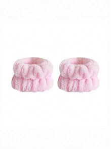 1Pc Face Washing Headband/2Pcs Face Washing Wrist Straps/3 Set Of Hydrotherapy Headbands, Skincare Bow Headband, One Pair Of Wash Face Wristbands,Makeup Headbands, Face Washing Headbands, Skincare Headbands, Velvet Fluffy Sponge Headbands, Bows, Bubbles, Hydrotherapy Headbands.Valentine's Day Couple As Gift Hairdressing Tool,Hairband,Hair Hoop