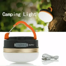 1/2 PCS Camping Lantern Camping Light USB Rechargeable Glare LED Tent Light Portable - Black - View 4
