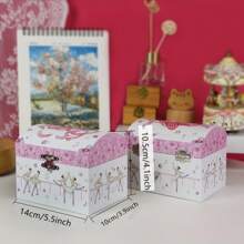 1pc Arch-Shaped Music Box With Ballet Shoe Design, Jewelry Storage Box, Gift For Girls And Kids, Holiday Gift - Ballet Shoes - View 4